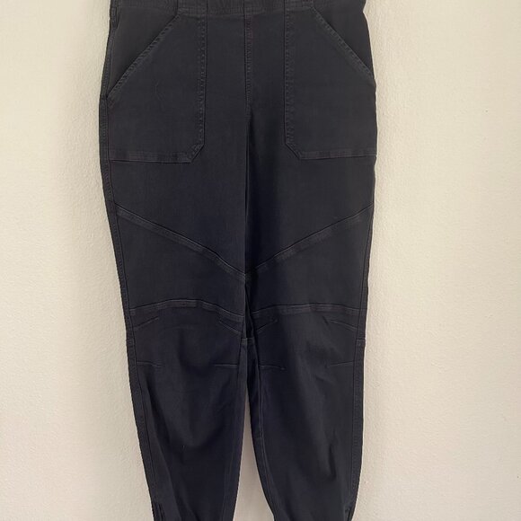 Spanx Twill Cargo Jogger Women’s SZLarge Washed Black Casual Outdoor Pants - Picture 5 of 9